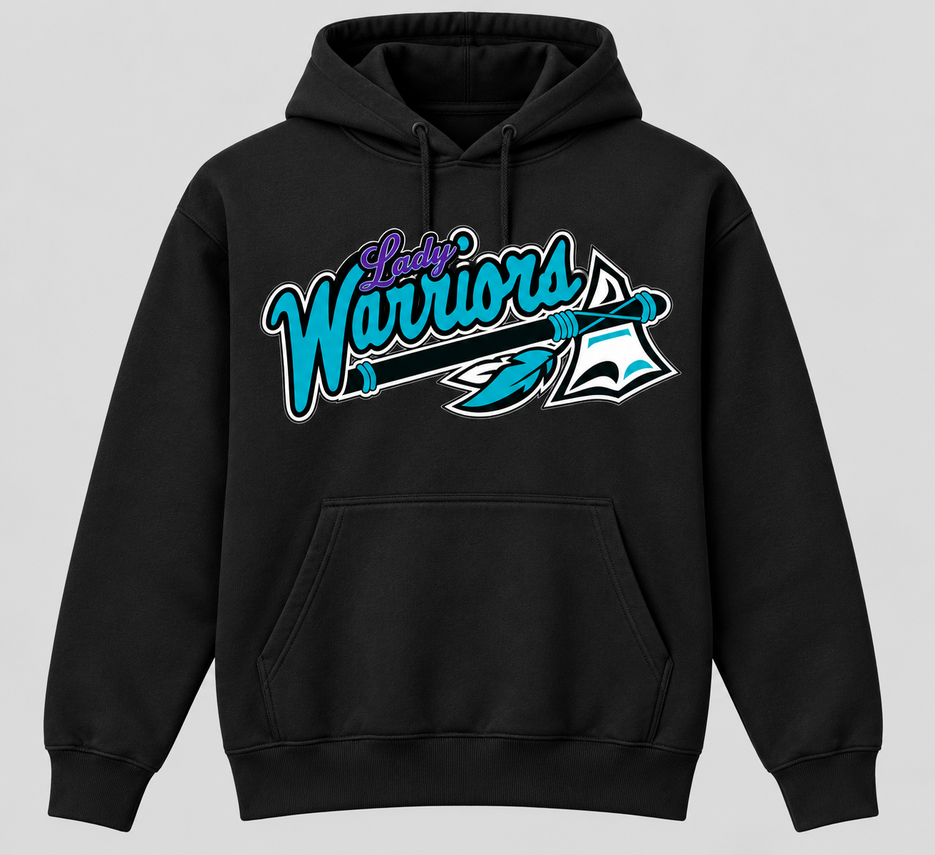 Black Lady Warriors fleece hoodie