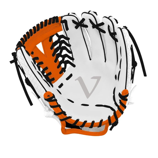 Vanquish Glove- White/Orange stock design