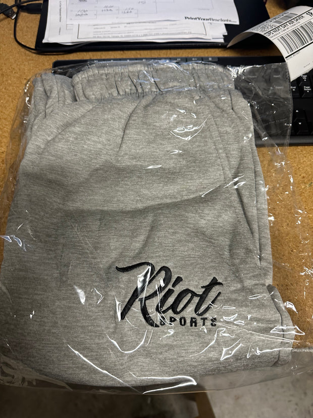 Heather grey fleece sweatpants