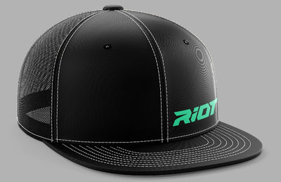Black/Black Hat (404M) with Mint Logo