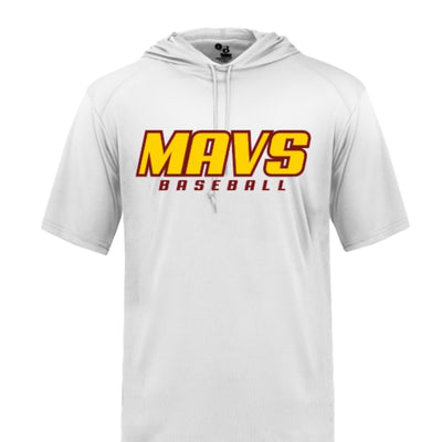 Mavericks dri fit short sleeve hoodie
