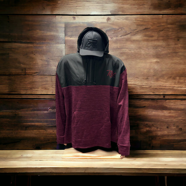Riot Premium maroon/black hoodie