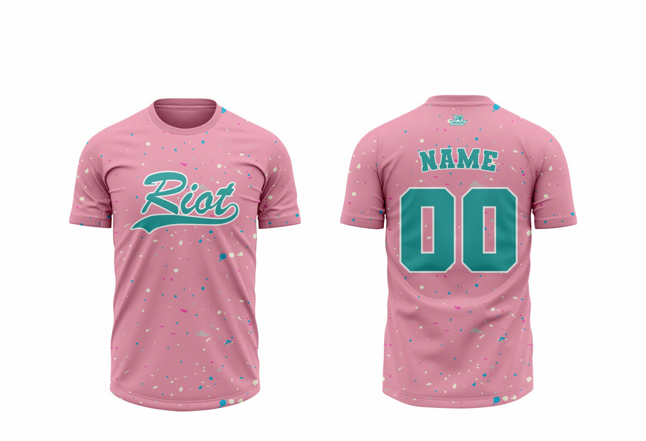 2026 Riot Pink Splatter jerseys – Riot Sports Gear