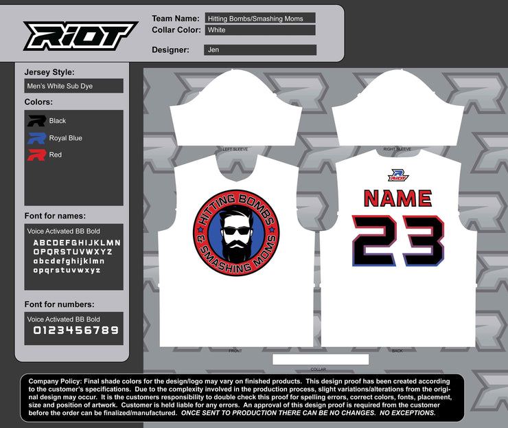 Riot hitting bombs Semi Dye Shirt with Custom Back