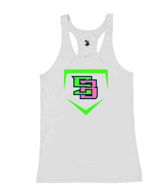 Savage softball racerback shirt