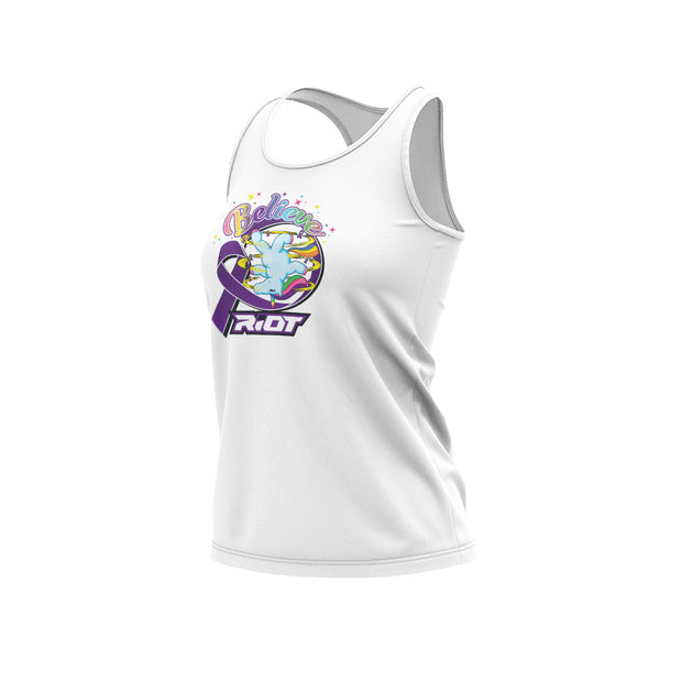 Unicorn Purple Ribbon