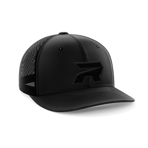 Black/Black Hat (404M) with Black R Logo