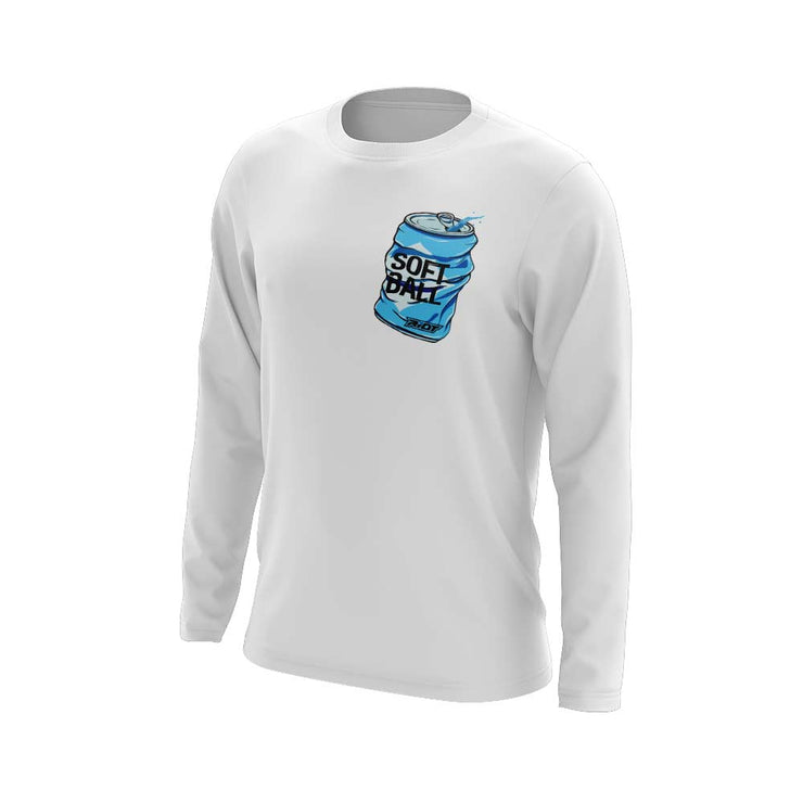 **NEW** White Long Sleeve Shirt with Softball Facts Riot Logo