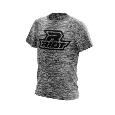 Black Electric Short Sleeve with Black Riot Logo