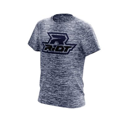 True Navy Electric Short Sleeve with Navy Blue Riot Logo