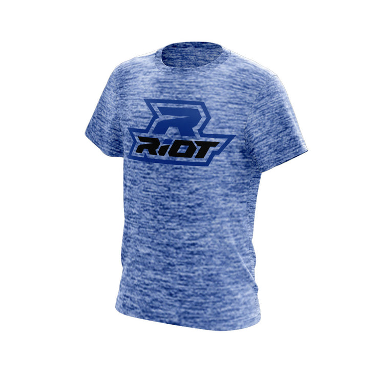 Royal Blue Electric Short Sleeve with Royal Blue Riot Logo
