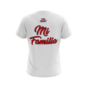 **NEW** White Short Sleeve with Mi Familia Riot Logo (choose your logo color)