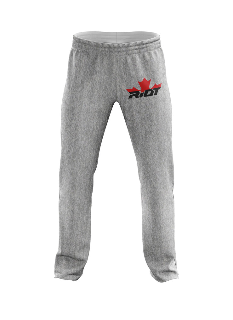 Heather Grey Sweatpants with Canada Riot Logo