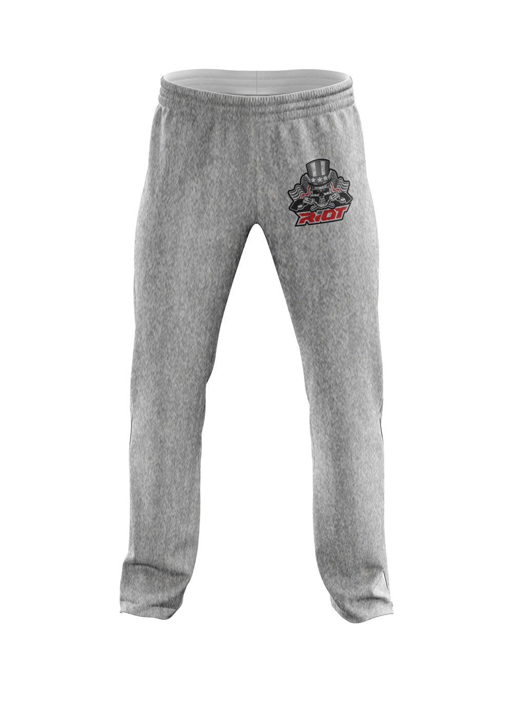 Heather Grey Sweatpants with USA Red Line Skull & Guns Riot Logo – Riot  Sports Gear