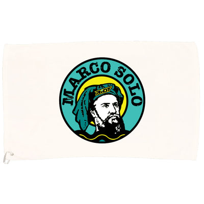 White Game Towel with Marco Solo Riot Logo