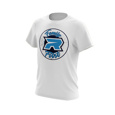 **NEW** White Short Sleeve with Mi Familia Riot Logo (choose your logo color)