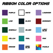 **NEW** White Triblend Long Sleeve with Softball/Baseball Ribbon Riot Logo - Choose your color ribbon