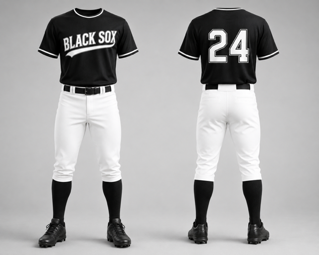 White Champro-style baseball pants shown with a black jersey