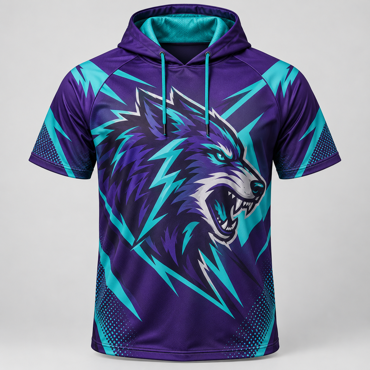 No-zip short sleeve lightweight custom pullover hoodie